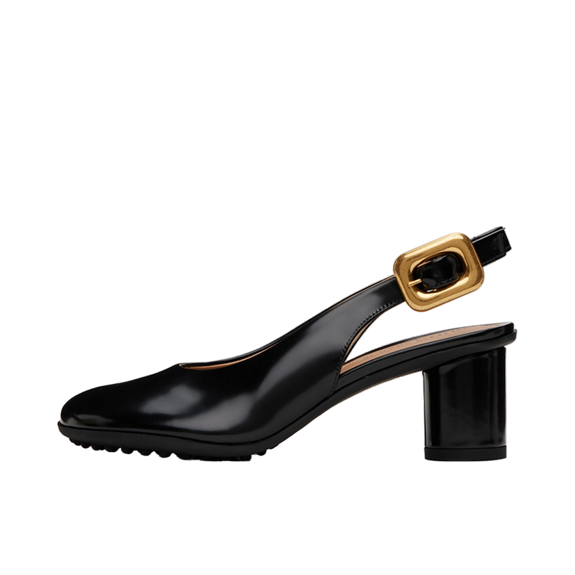 Tenisice i cipele Bottega Veneta Leather Slingback Pumps with Buckle Crna | 778535 V2LR0