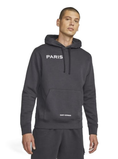 Dukserice Nike Paris Saint-Germain Club Fleece Pullover Hoodie Siva | DO6289-080