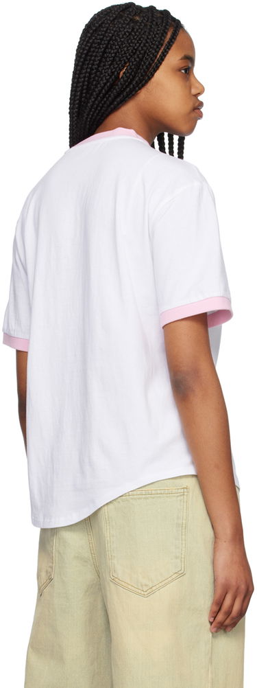 Majica kratkih rukava We11done We11done Crewneck T-Shirt with Rabbit Print Bijela | WD-TT1-23-736-U-PK, 2