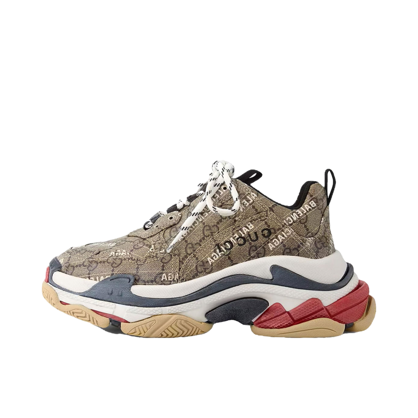Tenisice i cipele Balenciaga Gucci x Triple S "The Hacker Project" Smeđa | 681066ULZ10 9795