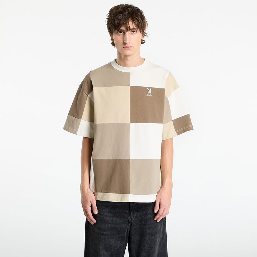 Majica kratkih rukava Footshop Playboy x FTSHP Patchwork Tee UNISEX Cream Bež | FTSHP_510