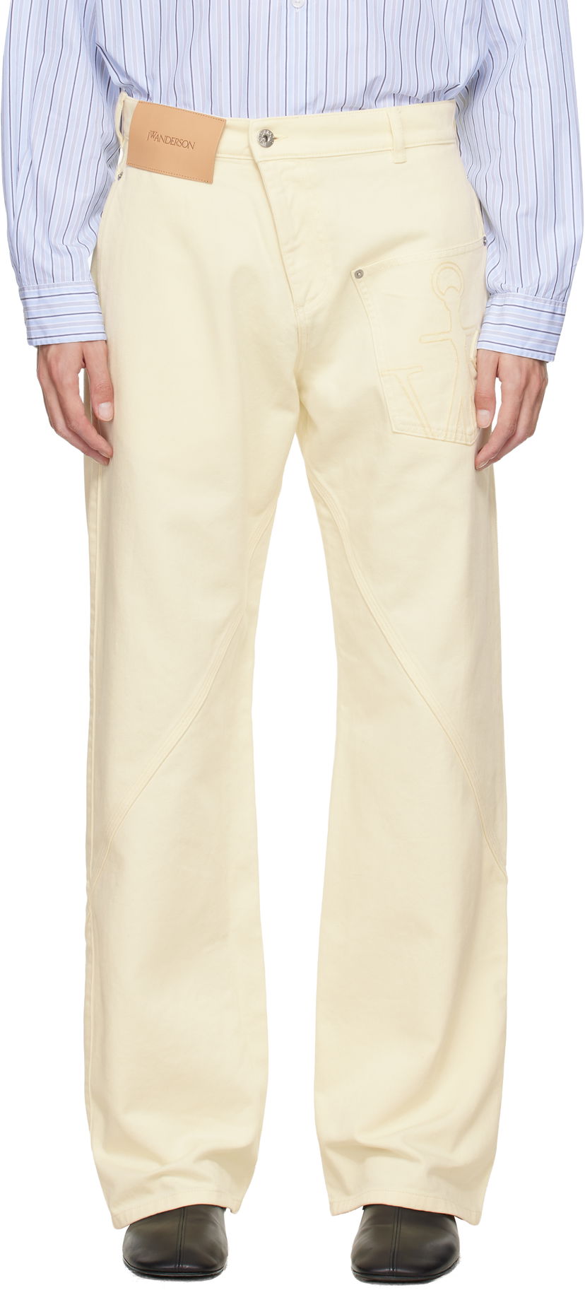 Jeans JW Anderson Twisted Workwear Jeans Žuta | TR0405-PG1775