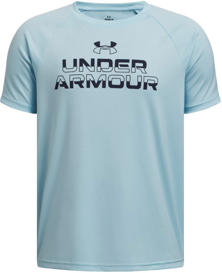 Majica kratkih rukava Under Armour Under Armour Tech Split Wordmark Short Sleeve T-Shirt Plava | 1383010-494