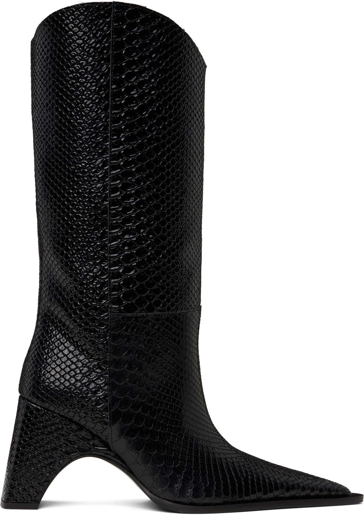Odjeća Coperni Coperni Python Embossed Bridge Cowboy Boots Crna | COPSH16F6047, 0