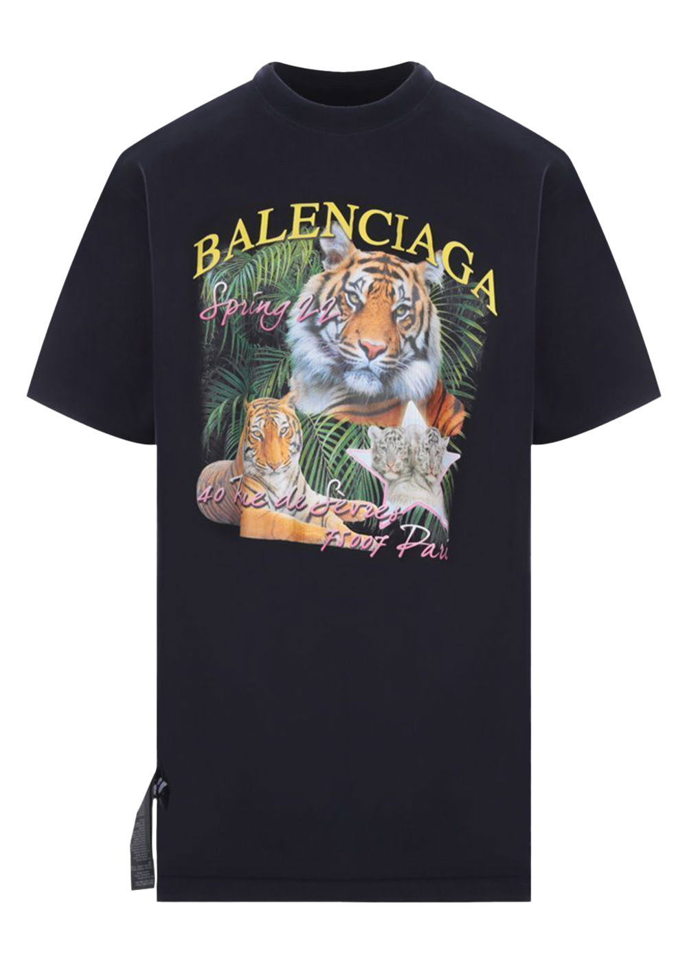 Majica kratkih rukava Balenciaga FBI Print Year Of The Tiger Reversible T-Shirt Crna | 681467TLVM54084, 0