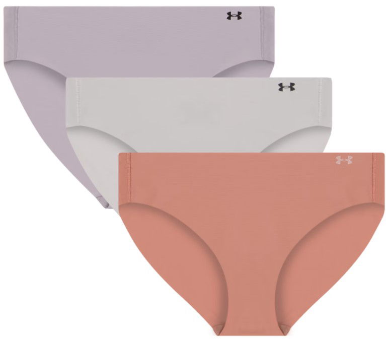 Gaćice Under Armour Pure Stretch No Show Bikini Underwear - 3 Pack Višebojno | 1383897-696