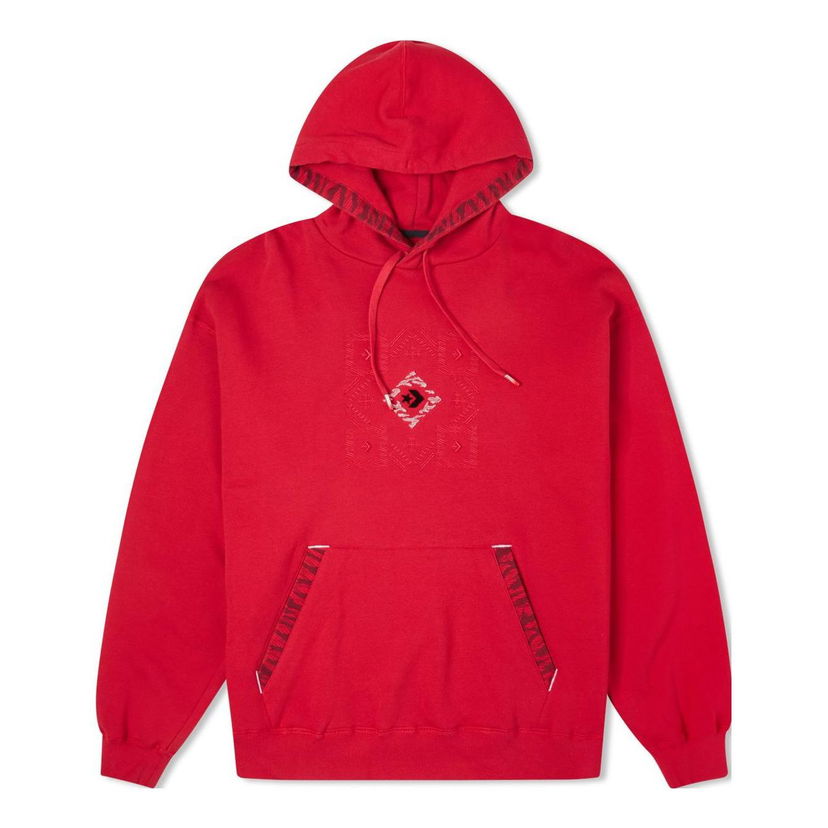 Dukserice Converse New Year Series Tiger Stripes Embroidered Hoodie Crvena | 10024151-A03