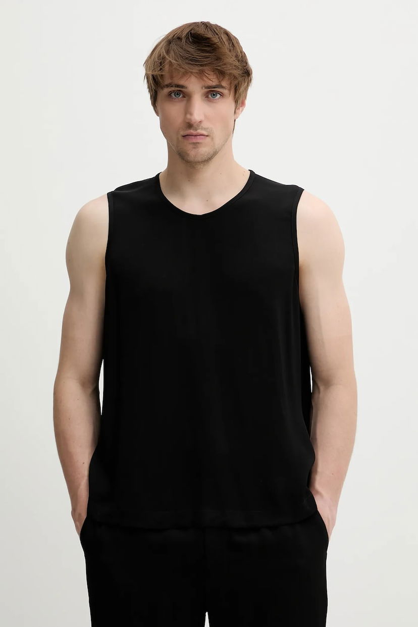 Majica bez rukava Nanushka Nanushka KOBEE Sleeveless T-Shirt Crna | NM25SSTP11199