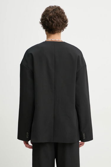 Jakna Nanushka Nanushka CEDRIC Wool Blend Blazer Crna | NM24FWJK24499, 2