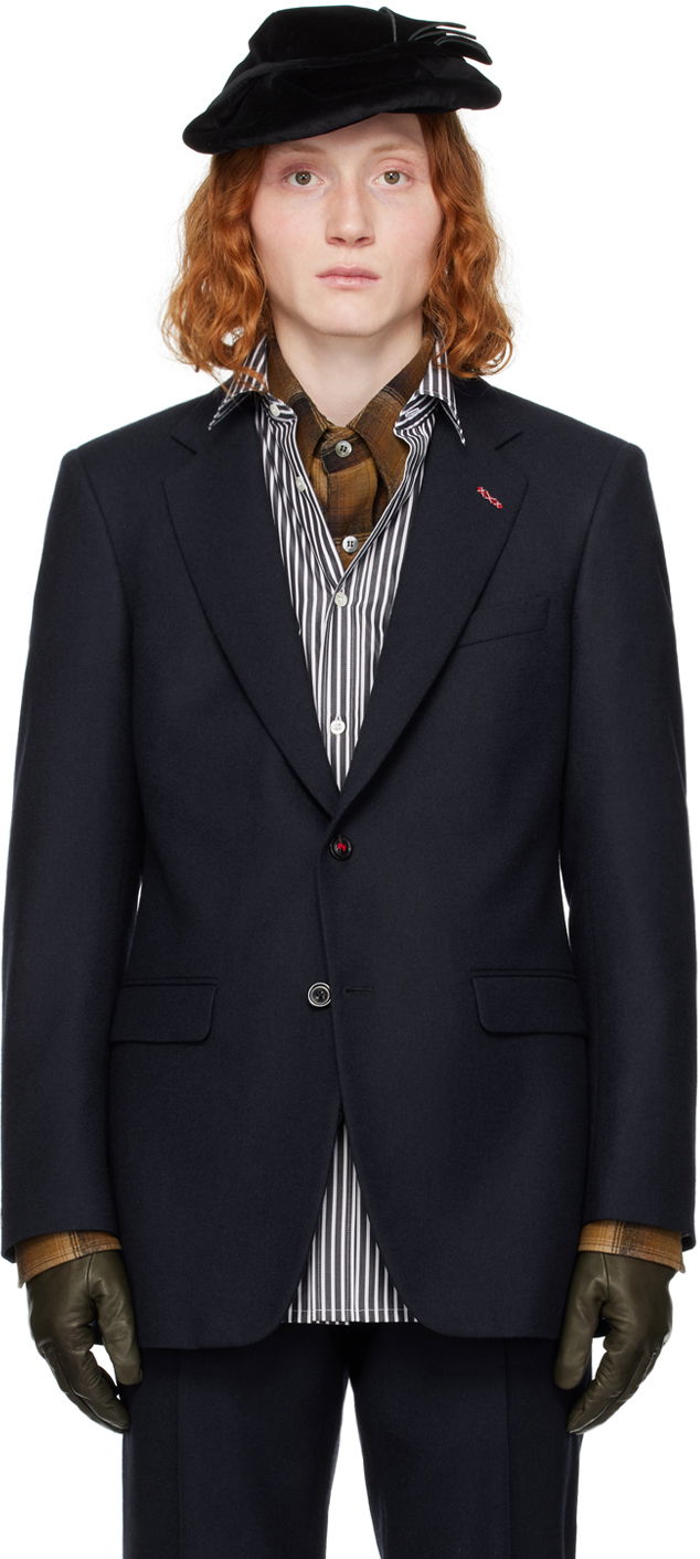 Kaputi Maison Margiela Stitch Blazer Tamnoplava | SI1BN0007 S60309