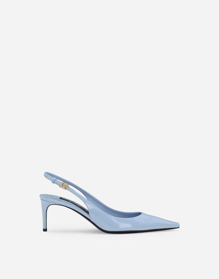 Tenisice i cipele Dolce & Gabbana Polished Calfskin Slingbacks Plava | CG0805A103780789