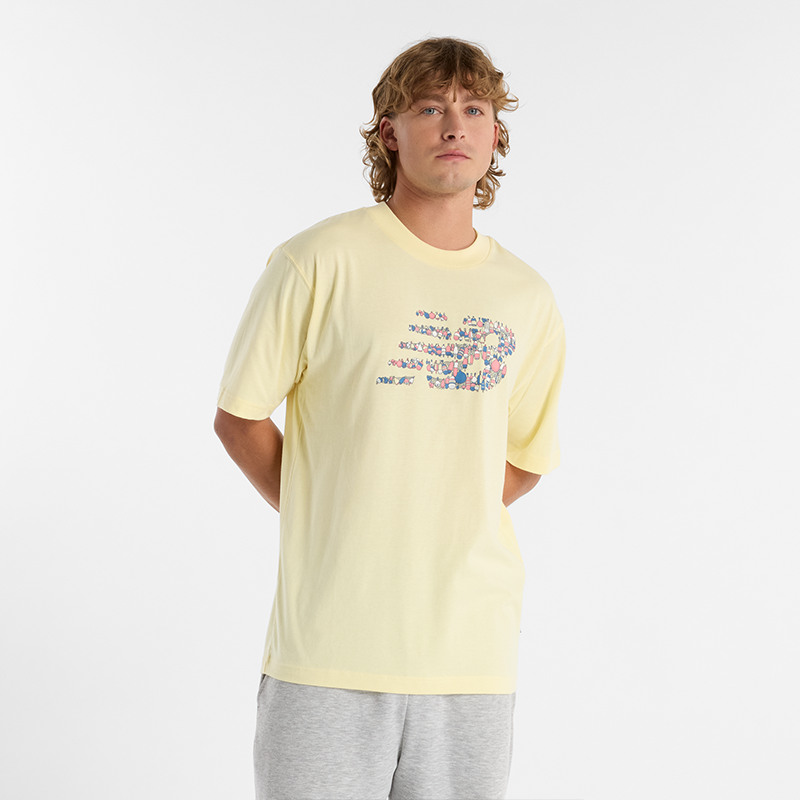 Majica kratkih rukava New Balance Printed Logo T-Shirt Žuta | NBMT51920PRC