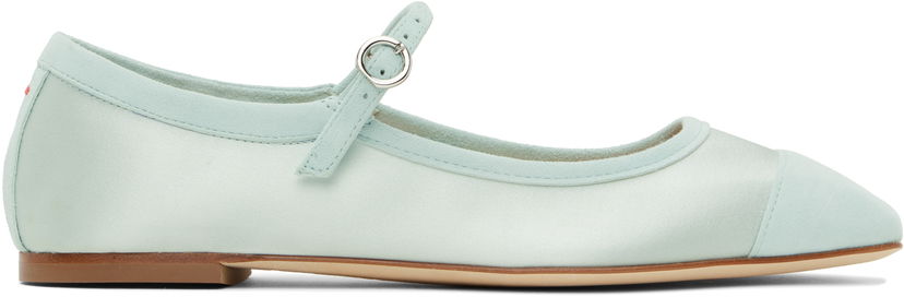 Odjeća Aeyde Aeyde Uma Satin Toe-Cap Ballerina Flats Tirkiz | A11-FL-RKLS08FL169-SS25-1017-067