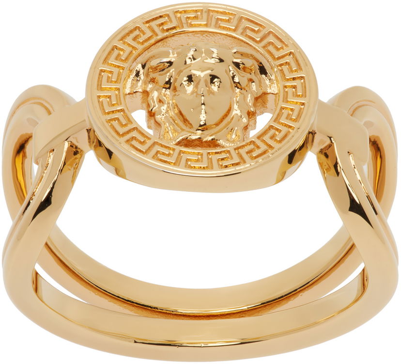 Prsten Versace Gold Medusa '95 Ring Metalik | 1014558_1A00620