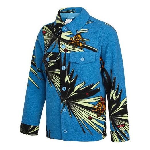 Džemper Nike Nike Tropical Print Fleece Overshirt Plava | DA6708-469, 0
