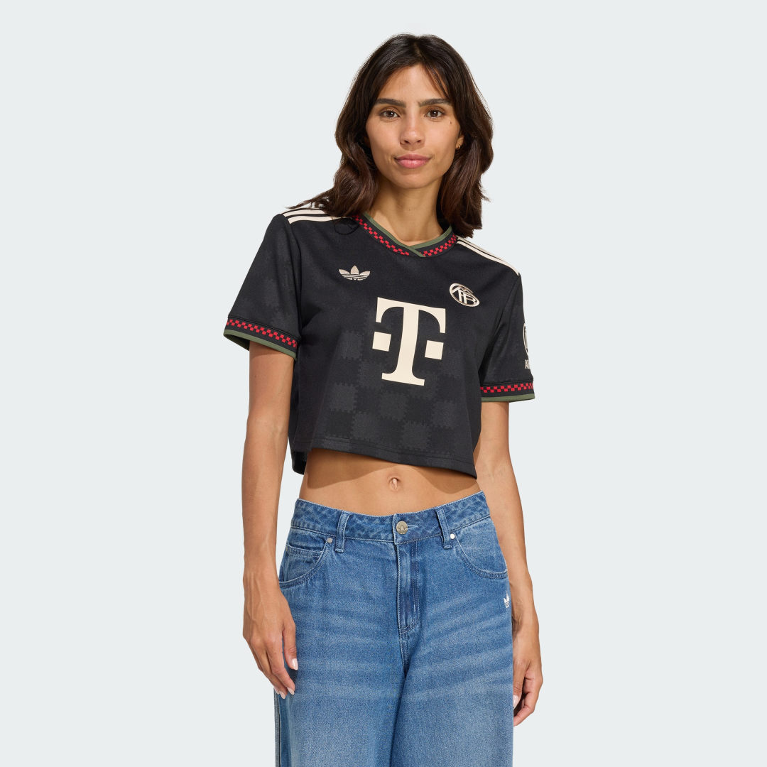 Dres adidas Performance FC Bayern Munich 25/26 Women's Cropped Third Jersey Crna | KE6800, 0