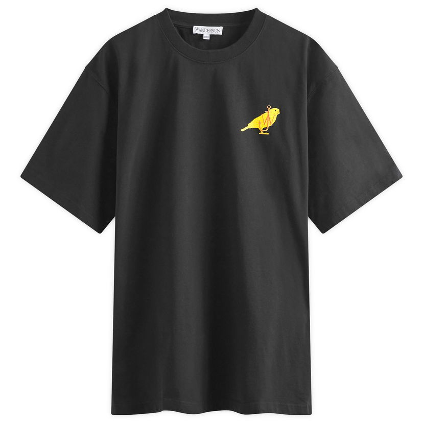 Majica kratkih rukava JW Anderson Canary Embroidery T-Shirt Crna | JT0235-PG1606-999