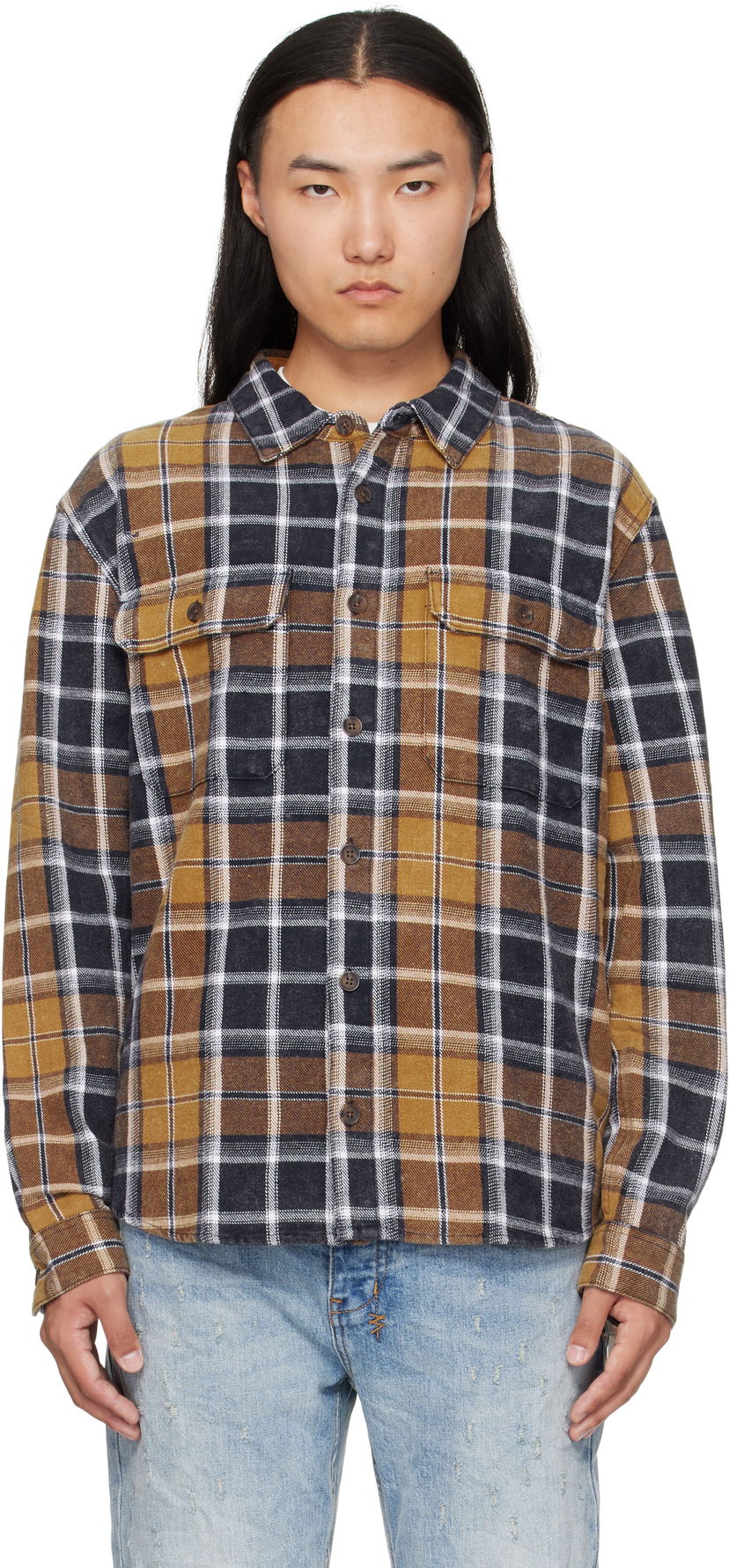 Košulja Ksubi Ksubi Rosebowl Long Sleeve Plaid Shirt Žuta | MFA25SH021