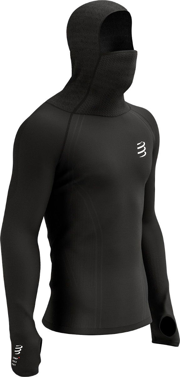 Dukserice Compressport 3D Thermo UltraLight Racing Hoodie Crna | au00007b-990
