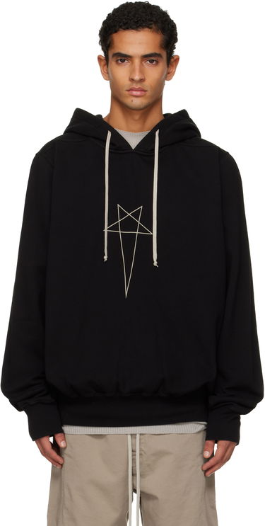 Dukserice Rick Owens DRKSHDW Penta Oversized Hoodie Crna | DU02E7262 FEP3P, 0