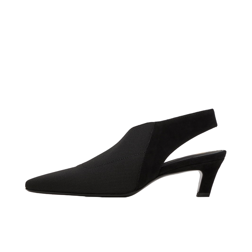 Tenisice i cipele TOTEME 'The Mid Heel Elastic Slingback' Heels Crna | 242-WAS1419-FB0152