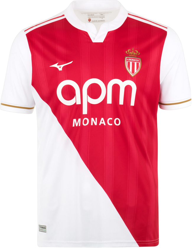 Dres Mizuno AS Monaco Home Jersey 2025/26 Crvena | p2gacx75-59, 0