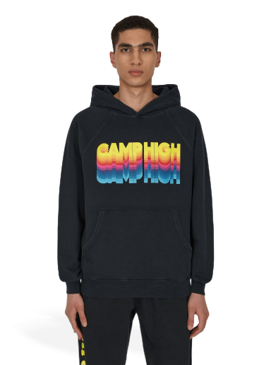 Dukserice Camp High High Vibrations Hoodie Crna | CHVIBHOOD VINTAGEBLACK