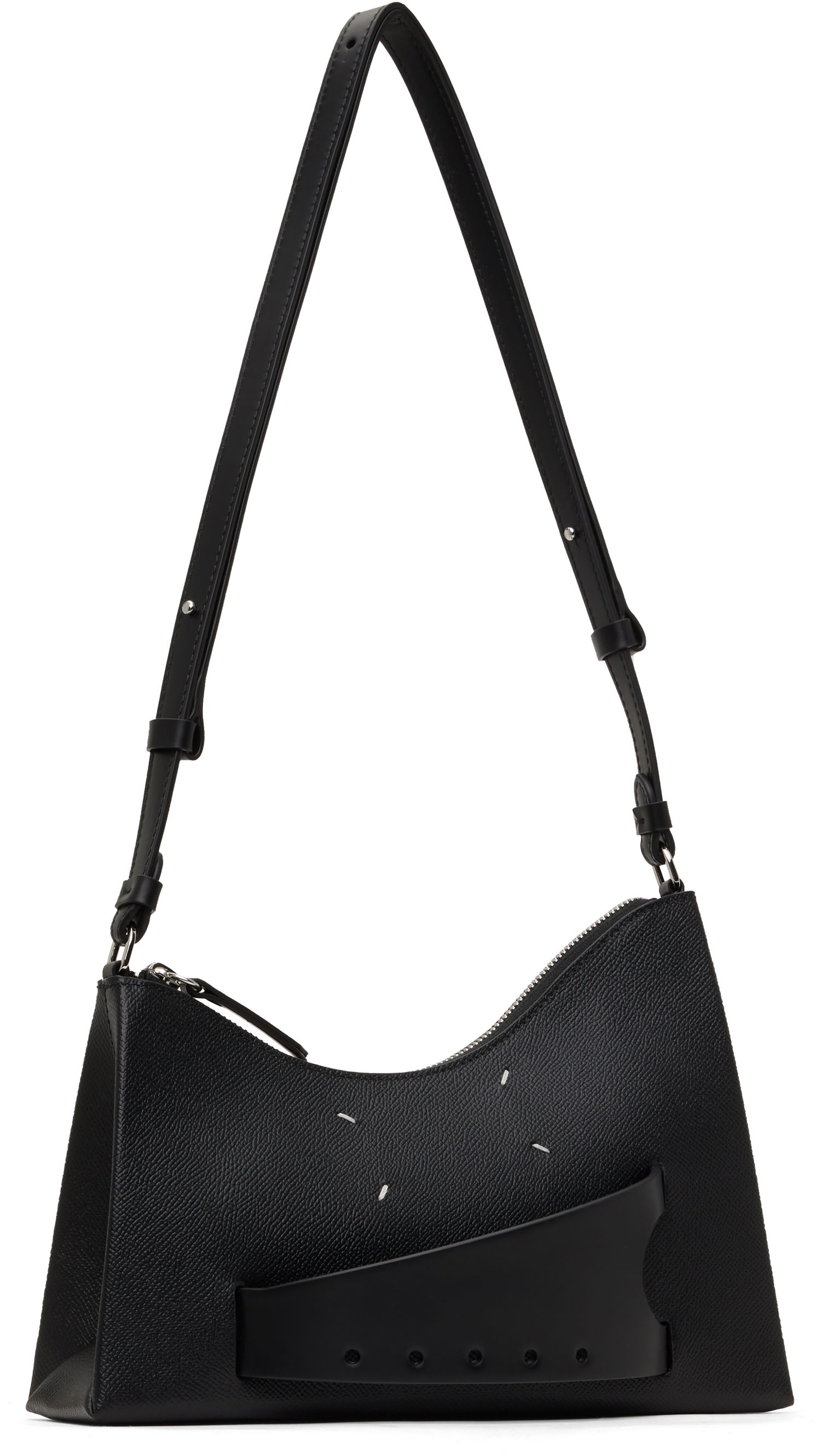 Torba za rame Maison Margiela Small Snatched Bag Crna | SB1WG0054 P4745, 1