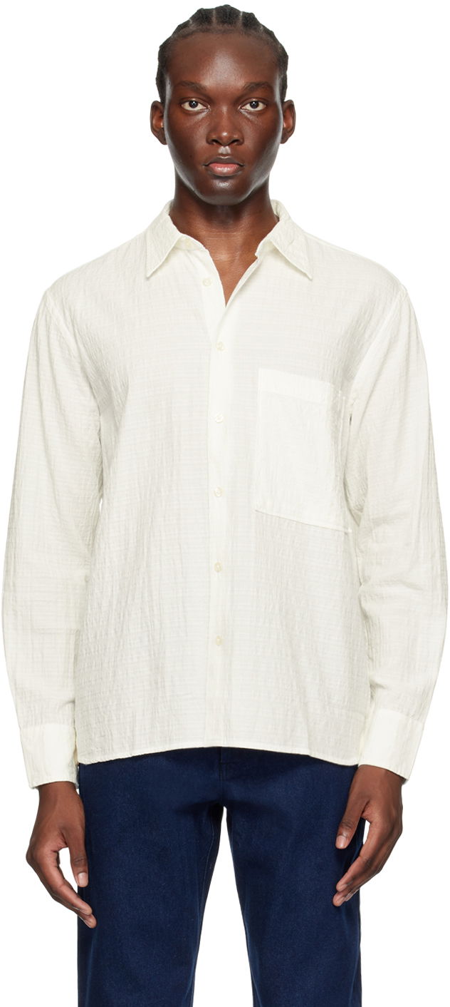 Košulja Universal Works Universal Works Square Pocket Shirt Bijela | P3040