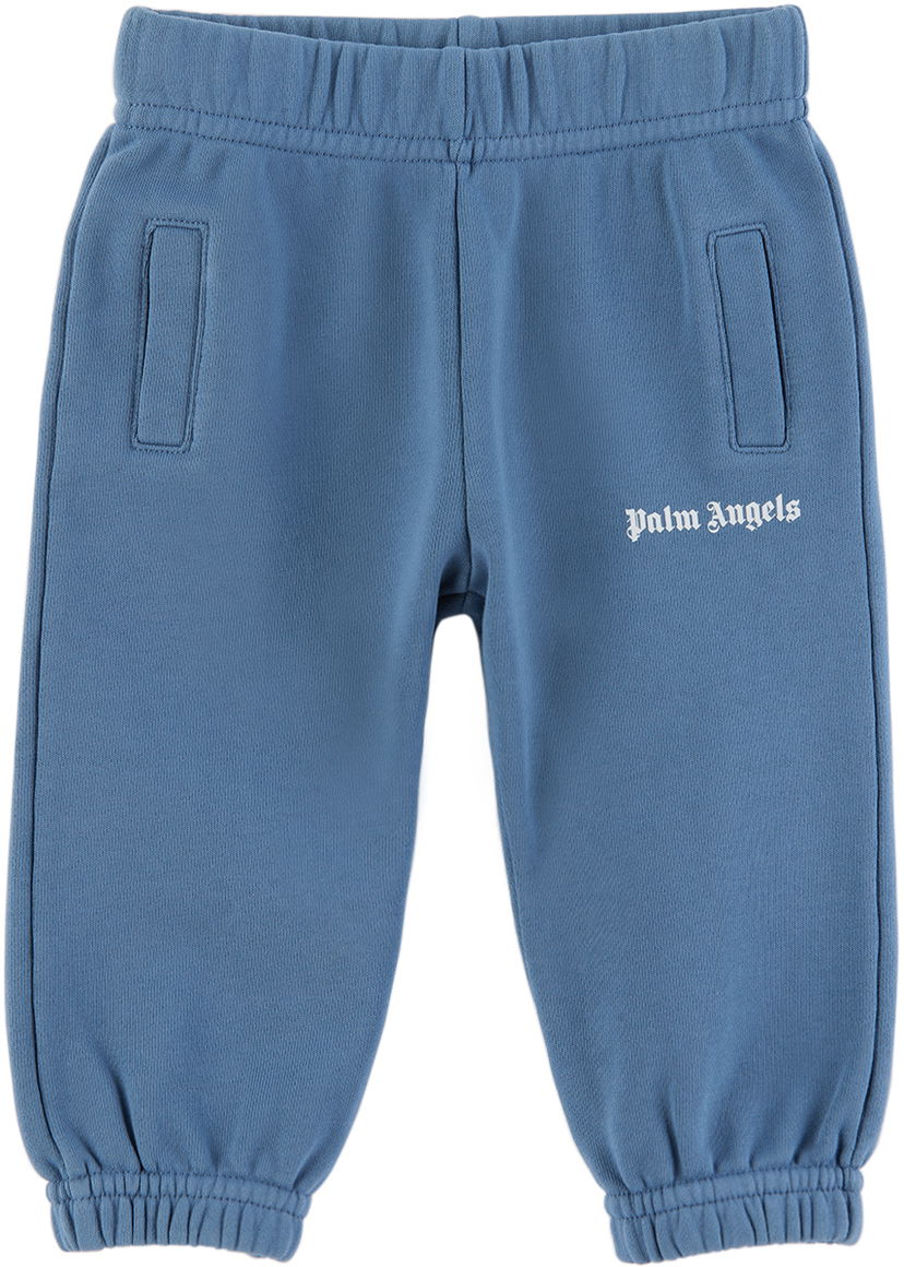 Trenirka Palm Angels Palm Angels Printed Lounge Pants Plava | PBXD003S24FLE0014501