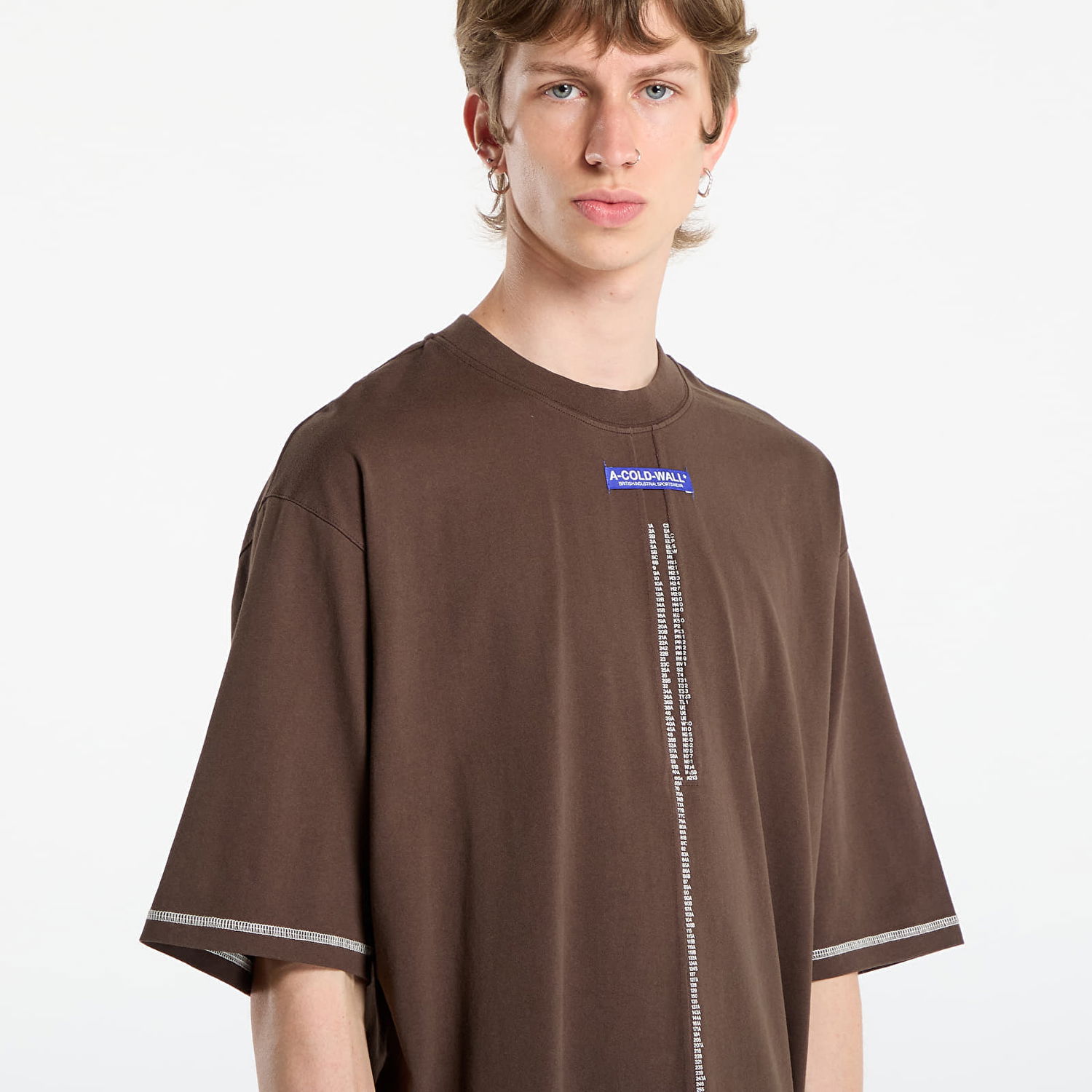 Majica kratkih rukava A-COLD-WALL* A-COLD-WALL* Night Shift T-Shirt Smeđa | ACWMTS220 Brown, 1