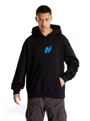 Dukserice Urban Classics Le Papillon Heavy Oversize Hoodie Crna | MT1919-00007