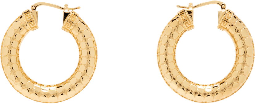 Naušnice Versace Versace Greca Gold Hoop Earrings Žuta | 1020562_1A00620