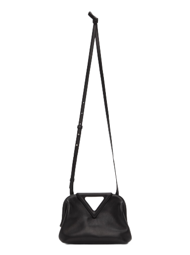 Torba za rame Bottega Veneta Small V Clasp Bag Crna | 658476 VCP40