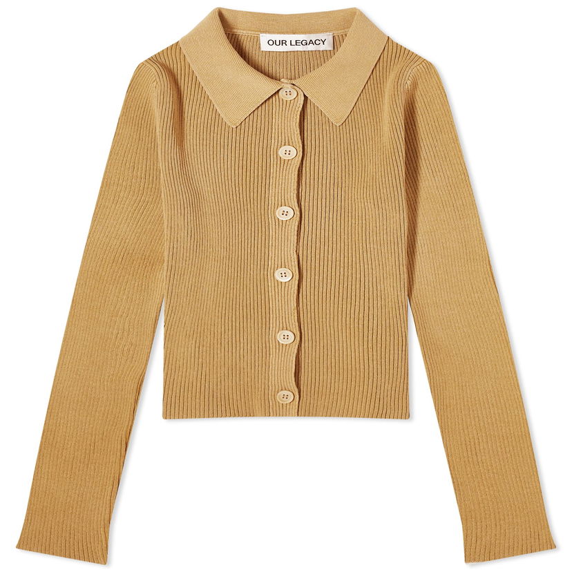 Polo majica OUR LEGACY Long Sleeve Mazzy Knit Polo Shirt Narančasta | W2243MW