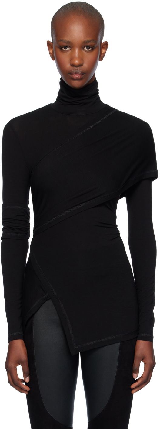 Džemper Helmut Lang Helmut Lang Turtleneck Top Crna | O07HW501