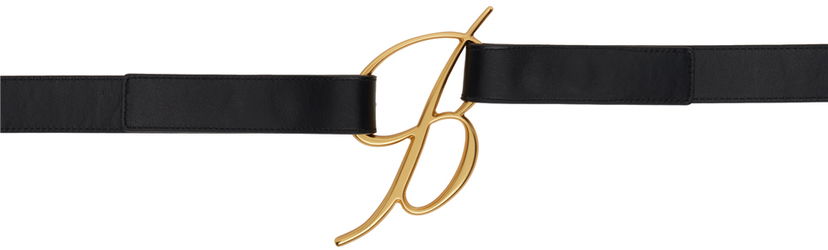 Pojasevi Blumarine Logo Buckle Leather Belt Crna | P422W252A