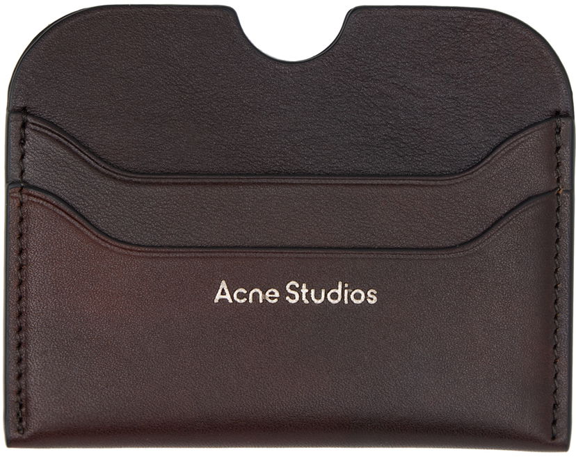 Novčanik Acne Studios Leather Card Holder Smeđa | CG0268-