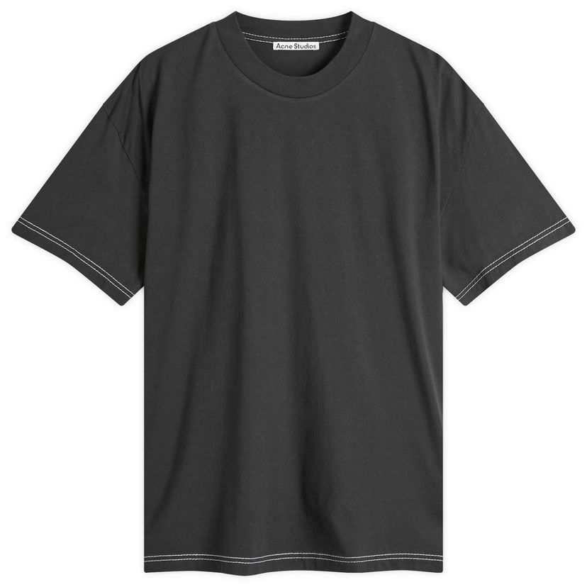 Majica kratkih rukava Acne Studios Acne Studios Eresa U Autograph Logo T-Shirt, Size X-Small Crna | CL0388-BM0