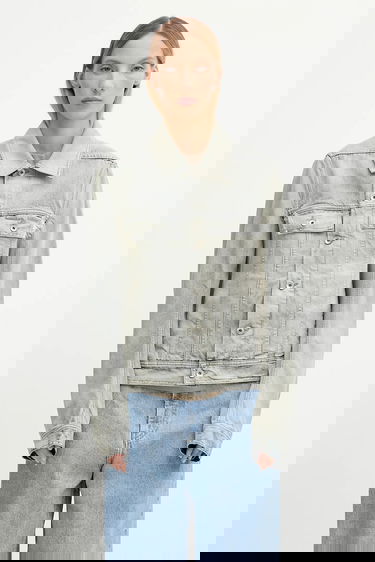 Jakna Rick Owens Rick Owens DRKSHDW Trucker Worker Denim Jacket Plava | DS02E7701.DMP, 0