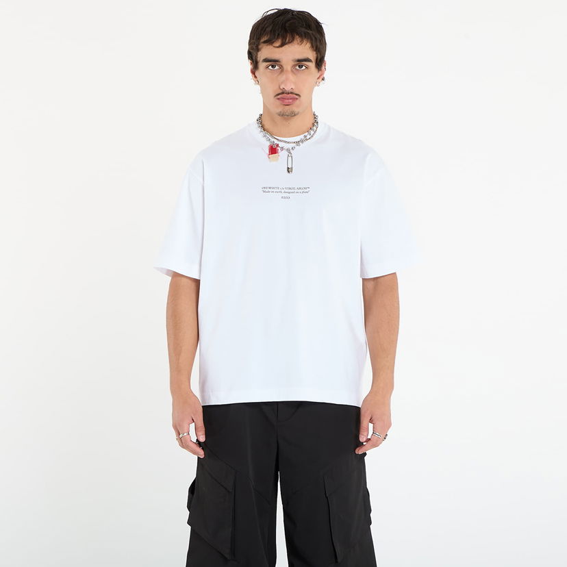 Majica kratkih rukava Off-White Off-White Statement Skate Short Sleeve T-Shirt Bijela | OMAA120F25JER0110110