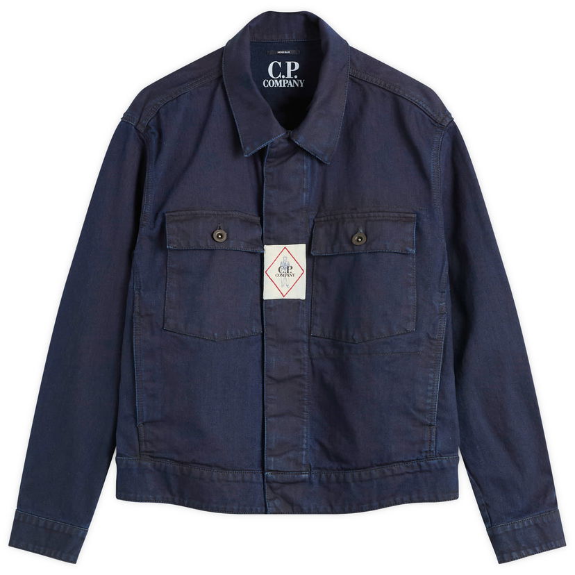 Jakna C.P. Company Plated Denim Work Jacket Tamnoplava | 19CMOW147A-110466W-D08