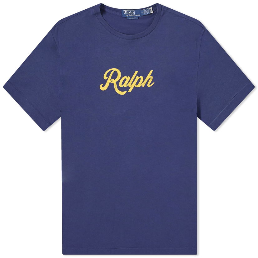 Majica kratkih rukava Polo by Ralph Lauren Script Logo T-Shirt Tamnoplava | 710936401001