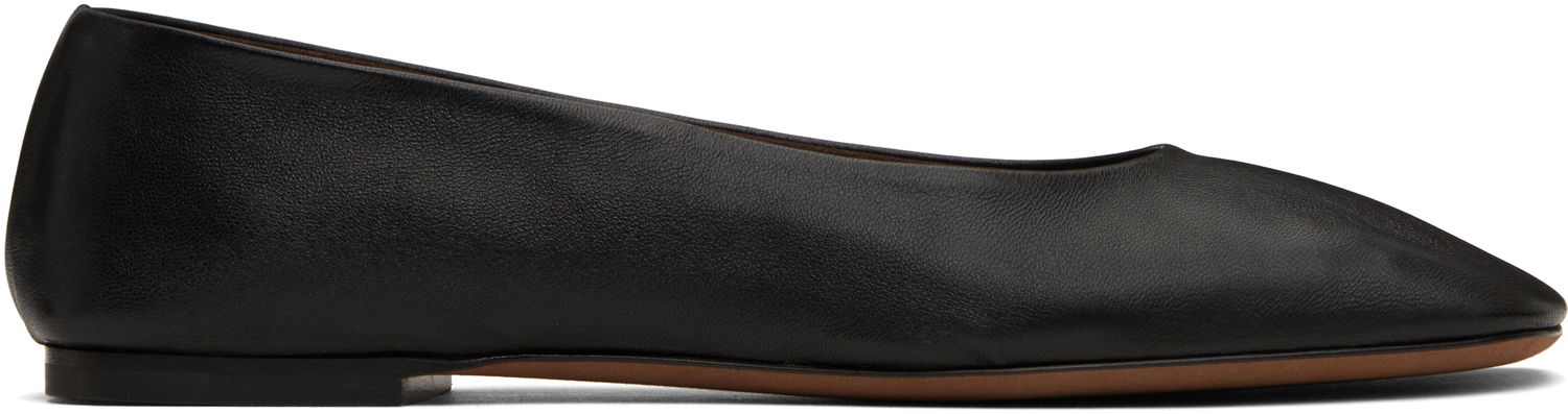 Odjeća The Row The Row Square Ballerina Flats Crna | F1598-SL3, 0