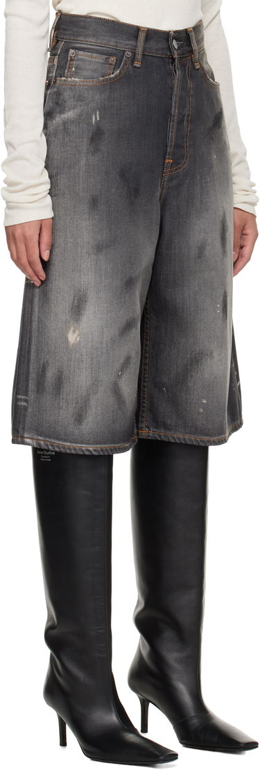 Kratke hlače Acne Studios Acne Studios Loose Fit Denim Shorts Siva | BE0173-, 4