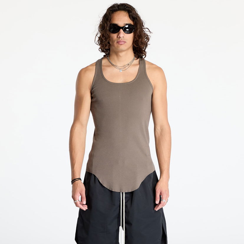 Majica bez rukava Rick Owens DRKSHDW Knit Drk Tank Top Dust Bež | DU02D2152 RN 34