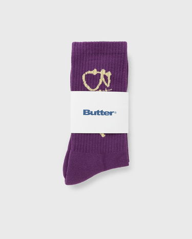 Čarape Butter Goods Scribble Crew Socks Ljubičasta | P24298, 2