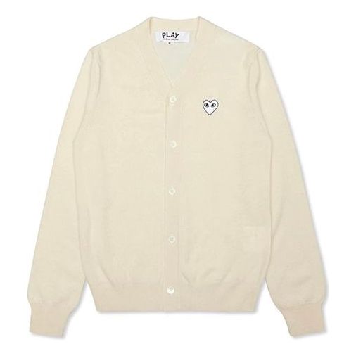 Džemper Comme des Garçons Play Emblem Cardigan Bijela | AZ-N066-051-3