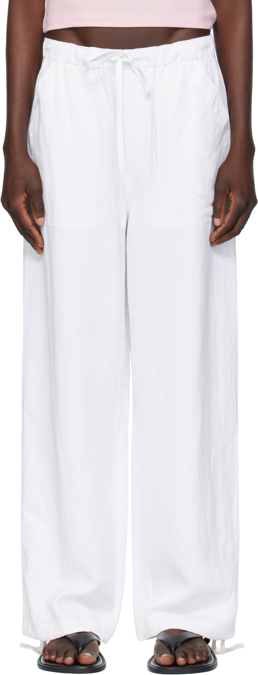 Hlače rag & bone rag & bone Adina Beach Trousers Bijela | WAW25P70082908