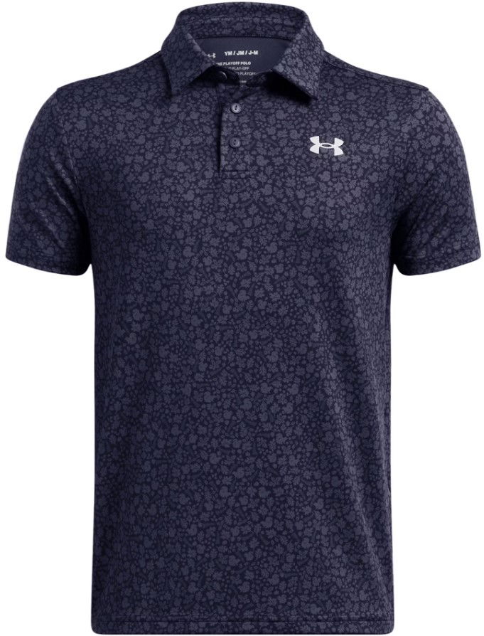 Polo majica Under Armour Playoff Printed Polo Shirt Crna | 1382681-413